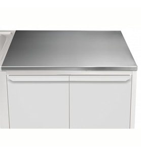 Electrolux Professional Üst Tabla, Sırtsız, 1000 Mm, 1,5 Mm Kalınlıkta Üst Tabla 18 Mm Kalınlığında Ses Sönümlendirici Malzeme Ve Ayrıca 2 Paslanmaz Kayıtla Güçlendirilmiştir - Modular Line TPLA10