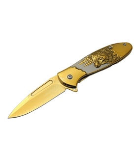 Ayı Çakı Gold Marka:Alaska Ürün Kodu: YSTL2958GD 19,5 CM