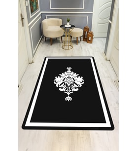 Modern Desenli Dijital Baskı Kaymaz Taban Halı H0186