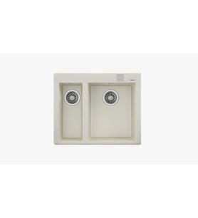 TEKA FORSQUARE 590 TG BRİGHT CREAM ÇİFT HAZNELİ FLUSH TEGRANİT EVYE 115260022
