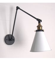 RİOLİGHT RETRO ÜÇ MAFSALLI METAL APLİK (Siyah - Beyaz)