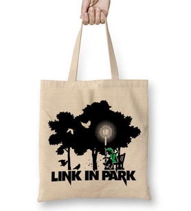 Zelda Link in Park Meme Bez Çanta Uzun Saplı