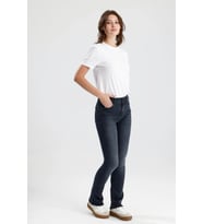 Yeni Sezon Boot Fit Kesim Monica24 Gri Denim Yumuşak Doku Sade Şık Kadın Jean Pantolon