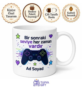Oyuncu Konsolunu Elinden Bırakmayanlara Son Seviye Oyuncu Kupa Bardak Hediye