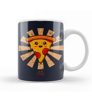 Happy Pizza Retro Japanese Kupa Bardak Porselen