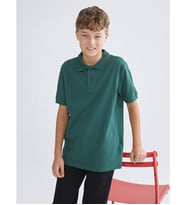LCW Kids Yeşil Polo Yaka Erkek Çocuk Tişört