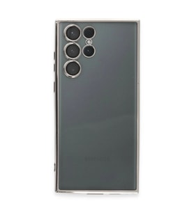 Galaxy S22 Ultra Kılıf  Lensli  - Gümüş