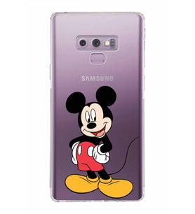 Samsung Galaxy Note 9  Kamera Korumalı Kapak Mickey Mouse Tasarımlı  Şeffaf  Kılıf