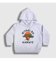 Presmono Unisex Çocuk Beyaz Miyagi Do Karate Cobra Kai Kapüşonlu Sweatshirt 471059tt (Beyaz)