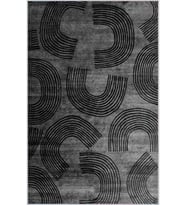 Eliana Home Baskılı, Yıkanabilir Kaymaz Taban Salon Halısı LNA0019-SD849 100x150 cm (Gri)