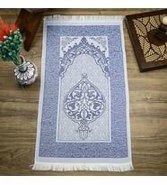 Hediyelik İpek Nur Tafta Seccade Bebek Mavisi 68x110 cm - 200 gr