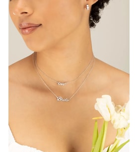 Kişiye Özel Bride Kolye 925K Gümüş