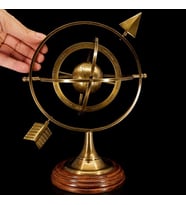 El Yapımı Tamamı Pirinçten Özel Üretim Retro Horoskop