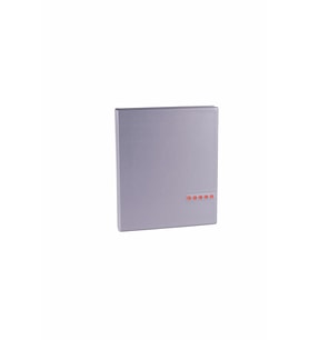 Evrak Sunum Firma Klasörü A4 Pvc 3 cm 2 Halkalı Double Color Ring Binder File 200 Yaprak Kapasiteli 27x32 cm (Gri)