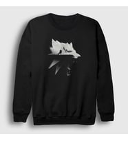 Presmono Unisex Siyah Wolf Dizi Witcher Sweatshirt 327971tt