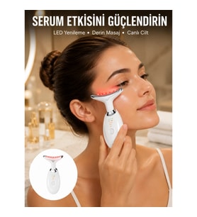 Mey İthalat® 7 Renkli LED Cilt Yenileyici Masaj ve Bakım Cihazı Yeni Nesil