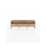 Arges TV Ünitesi 2 Raflı 2 Çekmeceli  176x30x51 Çam-Çam