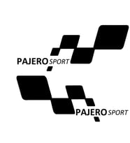 PAJERO sport Etiket Yapıştırma 30cmx11cm MMD268