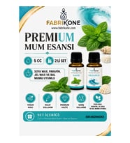Premium Mum Esansı 5 cc 2'li Set - Nane, Okyanus - Soya Wax, Parafin, Jel Wax ve Bal Mumu Uyumlu BKFAB2NNOK5