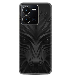 Vivo Y35 Kılıf Resimli Desenli Baskılı Silikon Black Fox 1325