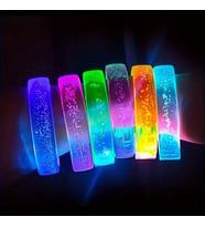 Mor Led Işıklı Baskı Yapılabilen Pilli Bileklik Bilezik 1,5 cm Genişlik