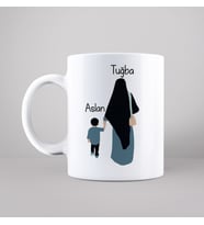 Anne & Oğul Tasarımlı Kupa Kişiye Özel