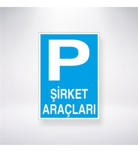 P Şirket Araçları 21x28 Arkası Yapışkanlı Levha