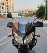 MOTOCAM Suzuki V-strom DL 1000 Ön Cam 2004-2010 Model 45cm Şeffaf Renkli 4mm