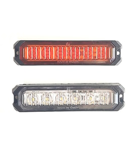 2 Adet 6 Ledli Turuncu-beyaz Çakar Lamba 12-24 Volt