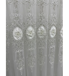 NİVEMESHOME 3158 VALERİA GOLD 1/3 PİLELİ BAMBU TÜL PERDE