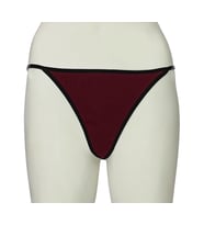 ASM1178 Kadın Bordo Siyah Lastikli Narinlerim String