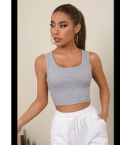 Fantezia Night Kadın Yeşil Kare Yaka Crop Top Bluz