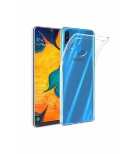 Samsung A30s Şeffaf Tıpalı Kamera Korumalı Lüx Silikon Kılıf