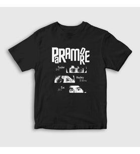 Presmono Unisex Çocuk Siyah Band V2 Müzik Paramore T-Shirt 479439tt