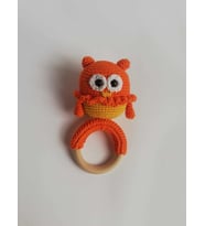 Baykuş Çıngırak Amigurumi Organik Oyuncak