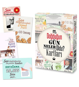 Doğum Gününe Özel 50 Adet Doğum Günü Kartları - Doğduğun Gün Neler Oldu