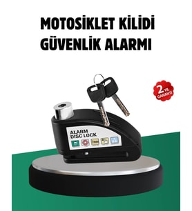 Titreşim Sensörlü Alarm Disk Kilidi Motosiklet Scooter Bisiklet