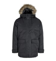 Jack & Jones JJCHARLIE Detachable Faux Fur Parka Erkek Kürk Detaylı Parka - Şık ve Fonksiyonel (Siyah)