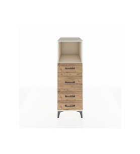 Kronos Dolap Tek Raflı 4 Çekmeceli 44x59x134 Aytaşı-Çam