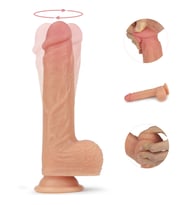 Lovetoy Nature Cock Serisi Ultra Yumuşak Dönebilen ve Isınabilen 21 Cm Titreşimli Penis