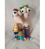 Fineas-Förb ve Ajan P Amigurumi Organik Oyuncak