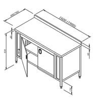 Sıcaklık Dolabı Sırtlı Elektrikli 120x70 Cm