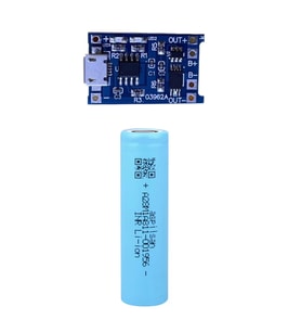 1 Adet Aspilsan Li-ion ve TP4056 Micro USB Korumalı 18650 Pil Şarj Devresi