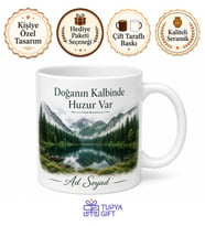 Şözelşat Karagöl Doğası Artvin Hatırası Hediye Kupa Bardak Porselen