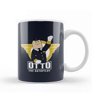 Airplane Otto Kupa Bardak Porselen