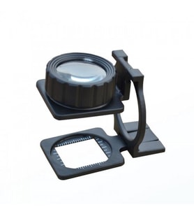 Tekstilciler Için  Kumaş Kontrolü Büyüteç Katlanan Metal 15X Büyütme