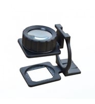 Tekstilciler Için  Kumaş Kontrolü Büyüteç Katlanan Metal 15X Büyütme