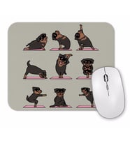 Rottweiler Yoga Rotfaydır Pug Köpek Yoga Mouse Pad