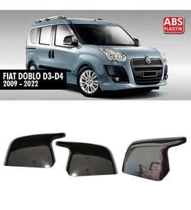Fiat Doblo Yarasa Ayna Kapağı Batman Parlak Siyah Piano Black