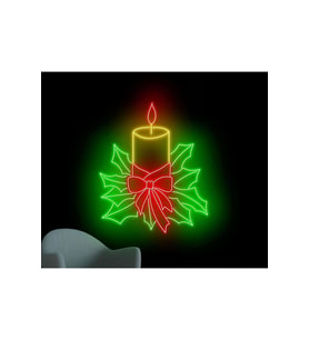 Noel Mum Yılbaşı Temalı Neon Tabela